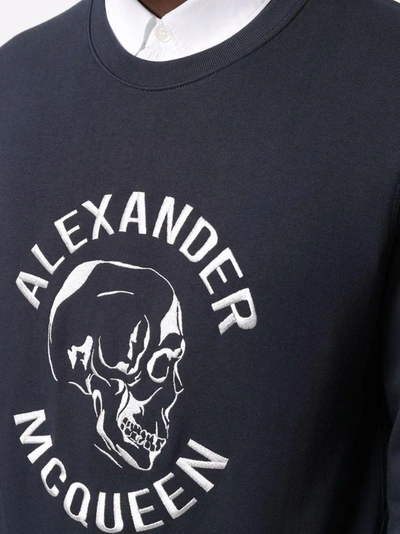 Shop Alexander Mcqueen Sweaters Blue