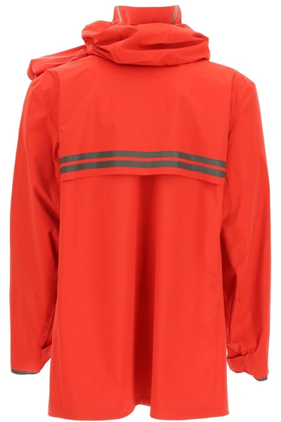 Shop Y/project Y Project Canada Goose Hooded Rain Jacket In Red Black