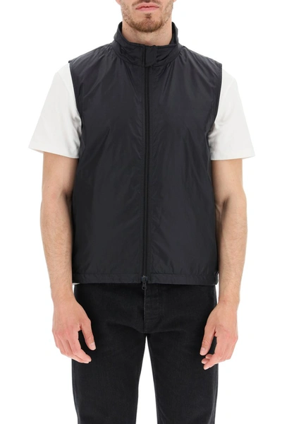 Shop Aspesi Vernes Vest With Thermore Padding In Nero