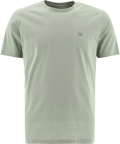 C.p. Company Micro Logo T-shirt And Goggle Print In Tea (green) | ModeSens