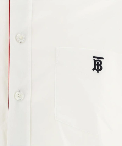 Shop Burberry "chappel" Shirt In White