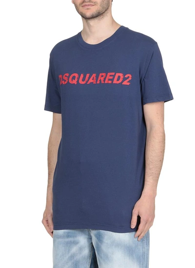 Shop Dsquared2 T-shirts And Polos In Blue