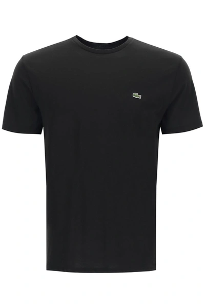 Shop Lacoste Classic T-shirt With Logo Patch In Black