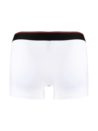 Shop Dsquared2 Logo Waistband Boxer Shorts In Nero Bianco