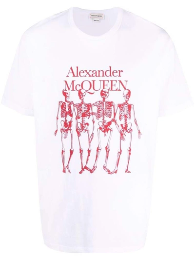 Shop Alexander Mcqueen T-shirts And Polos White