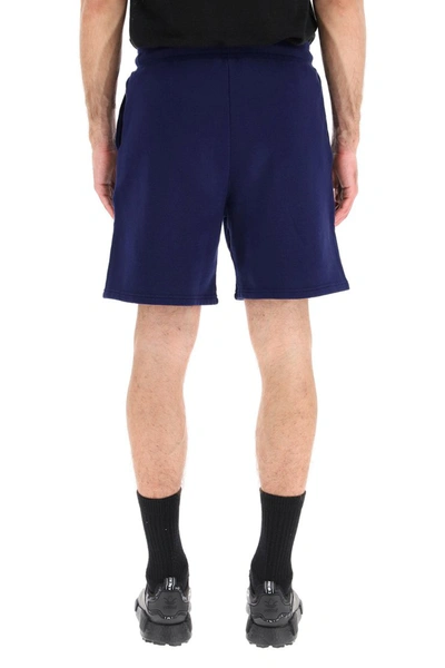 Shop Bel-air Athletics Academy Crest Sweat Shorts In Blue