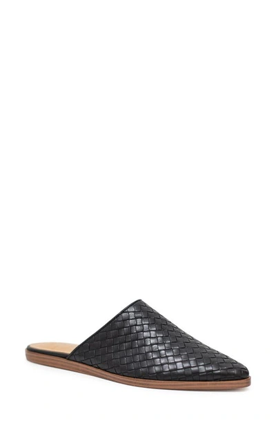 Shop Marc Fisher Ltd Garren Pointed Toe Mule In Black Leather