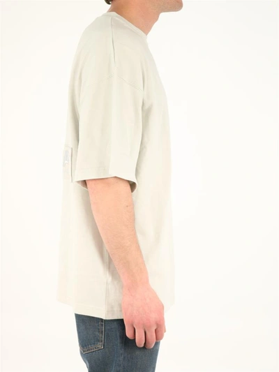 Shop A-cold-wall* Oversize T-shirt With Maxi Logo In Blue