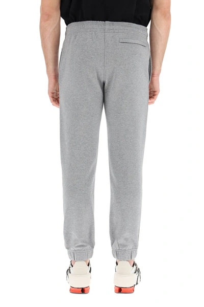 Shop Kenzo Jogger Pants Tiger Patch In Dove Grey