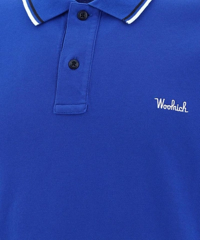 Shop Woolrich "monterey" Polo Shirt In Blue