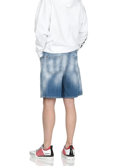 Shop Dsquared2 Shorts In Blue