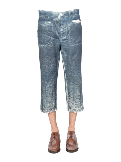 Shop Sunnei Straight Trousers In Blue