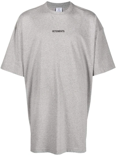 Shop Vetements T-shirts And Polos Grey