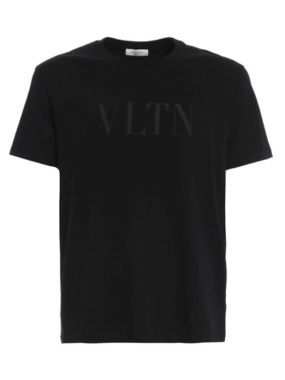 Shop Valentino T-shirt With Logo Print In Black