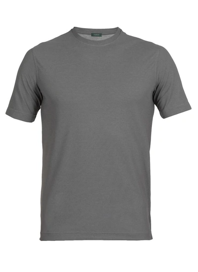 Shop Zanone T-shirts And Polos Grey