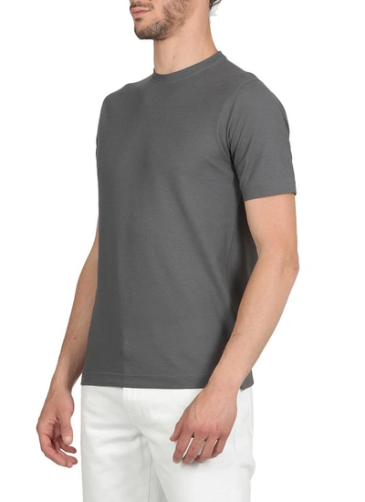 Shop Zanone T-shirts And Polos Grey
