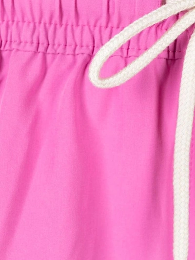 Shop Polo Ralph Lauren Pink Nylon Swim Shorts With Logo In Fuxia