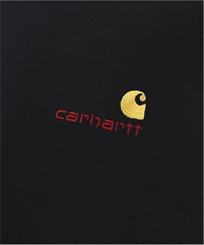 Shop Carhartt "american Script" T-shirt In Black  