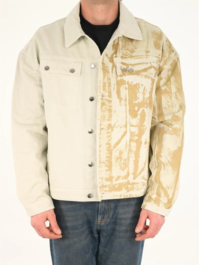 Shop A-cold-wall* Corrosion Trucker Jacket In White