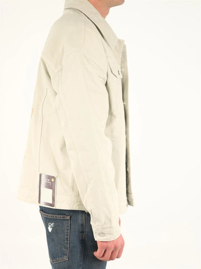 Shop A-cold-wall* Corrosion Trucker Jacket In White
