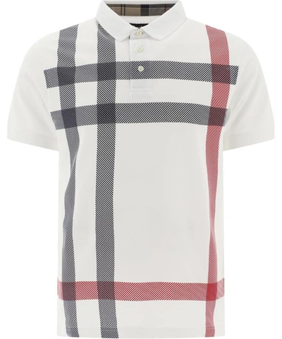 Shop Barbour "blaine" Polo Shirt In White