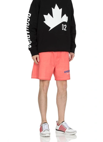 Shop Dsquared2 Shorts In Light Red