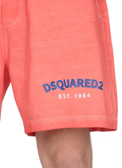 Shop Dsquared2 Shorts In Light Red