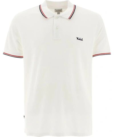 Shop Woolrich "monterey" Polo Shirt In White
