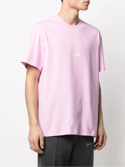 Shop Msgm T-shirts In Pink
