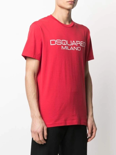 Shop Dsquared2 T-shirts And Polos Red