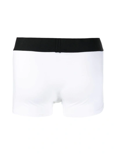 Shop Dsquared2 Logo Waistband Boxers In Nero Bianco