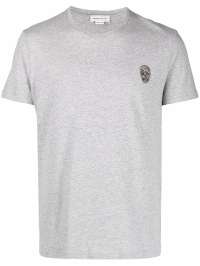 Shop Alexander Mcqueen T-shirts And Polos Grey