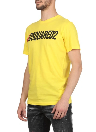 Shop Dsquared2 T-shirts And Polos Yellow