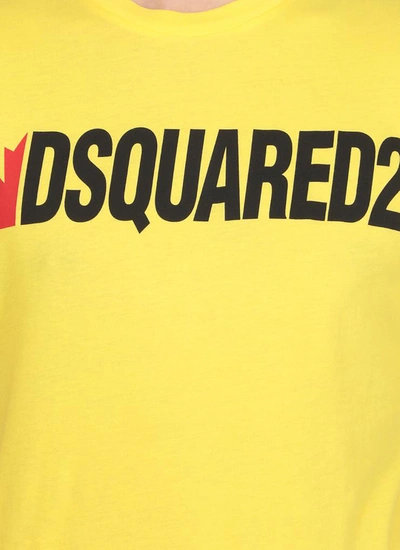 Shop Dsquared2 T-shirts And Polos Yellow