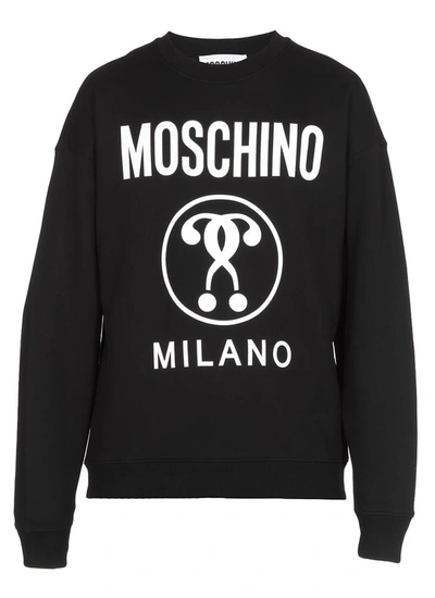 Shop Moschino Sweaters In Fantasia Nero