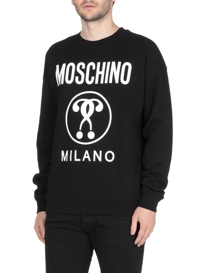 Shop Moschino Sweaters In Fantasia Nero