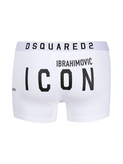 Shop Dsquared2 X Ibrahimović Icon Boxers In Nero