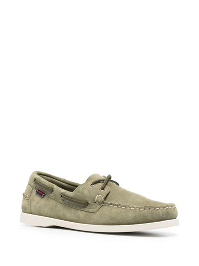 Shop Sebago Flat Shoes Green