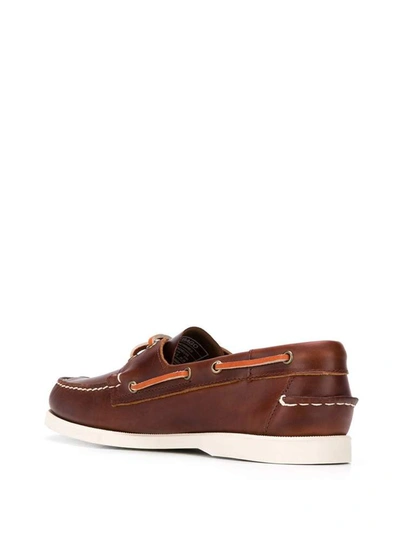 Shop Sebago Flat Shoes Brown