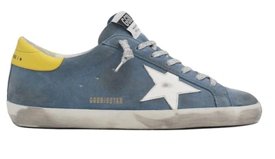 Shop Golden Goose Sneakers In Blu White Yellow