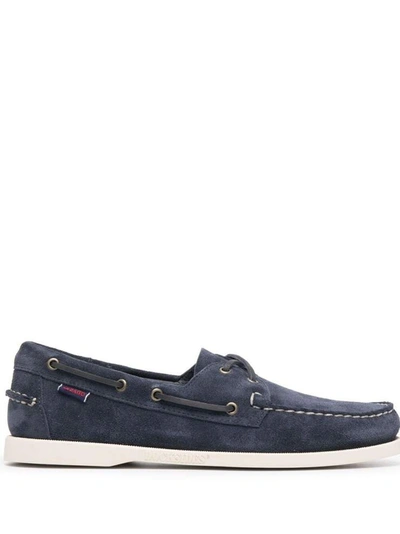 Shop Sebago Flat Shoes Blue