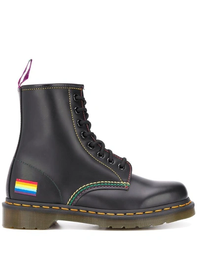 Shop Dr. Martens' Dr. Martens 1460 Pride Army Boots In Black