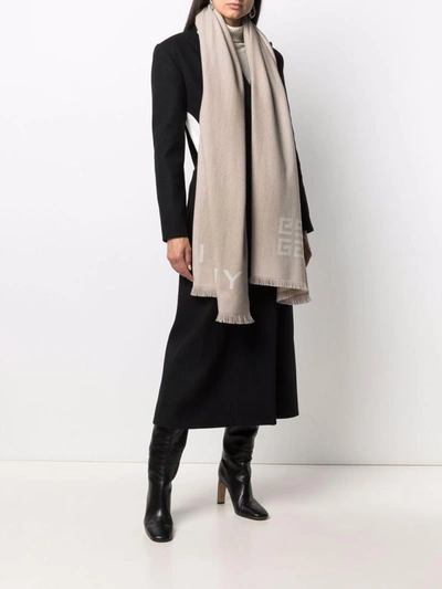 Shop Givenchy Scarfs Beige