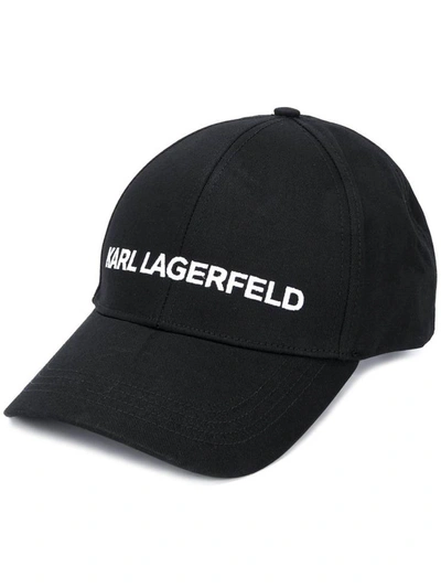 Shop Karl Lagerfeld Hats Black