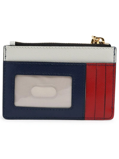 Shop Marc Jacobs (the) Multicolor And White Mini Wallet With Keyring