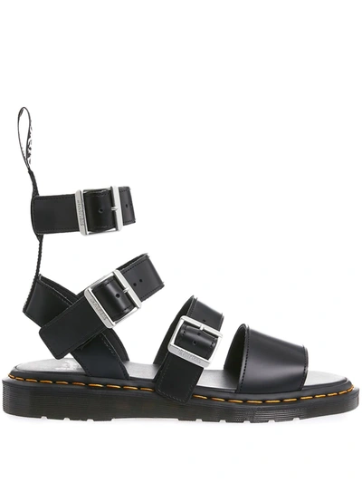 Shop Rick Owens +drmartens Gryphon Sandal Opn Bck In Black