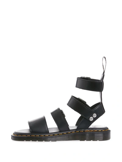 Shop Rick Owens +drmartens Gryphon Sandal Opn Bck In Black