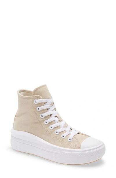 Shop Converse Chuck Taylor® All Star® Move High Top Platform Sneaker In Farro