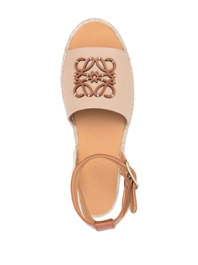 Shop Loewe Paula's Ibiza Sandals Beige