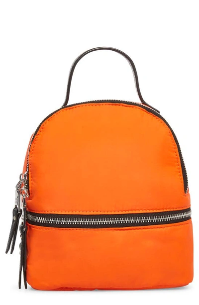 Shop Steve Madden Abbey Mini Puffer Backpack In Orange